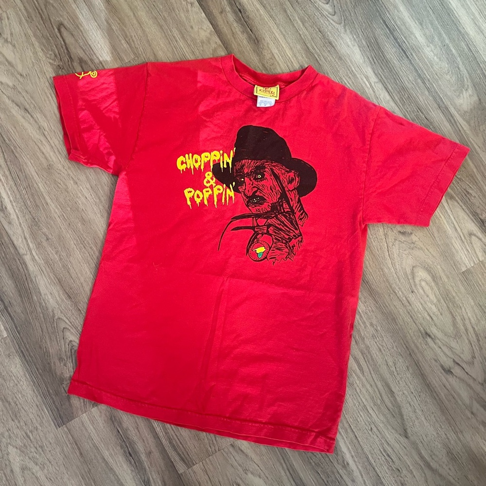 Mishka NYC Halloween Freddy Krueger Choppin’ & Poppin’ T Shirt size Medium